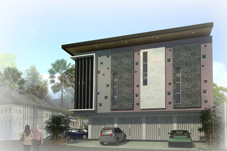 Ruko 3 Lantai HQ (2)  Andy Rahman Architect